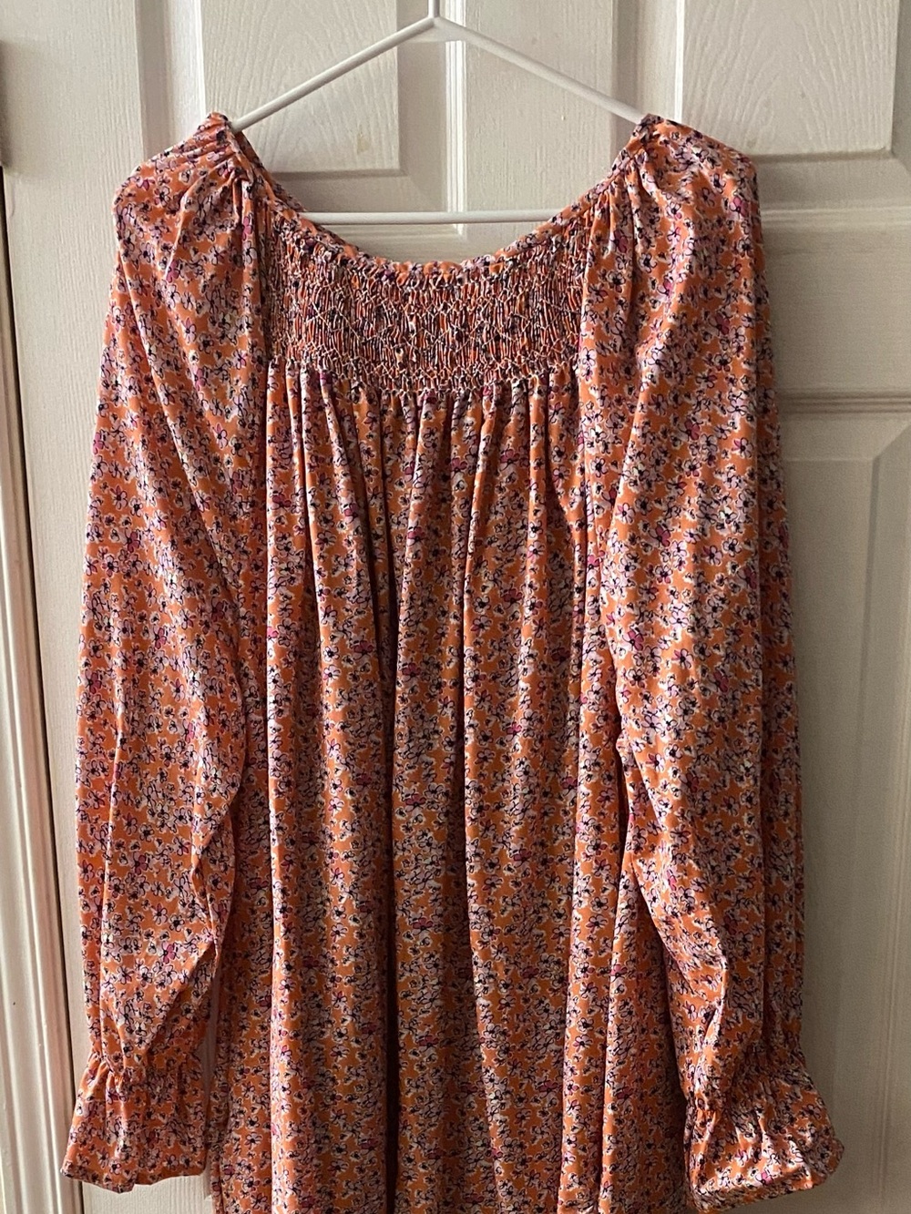 Smocked Cotton Gown